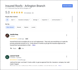 Insured Roofs Local Reviews