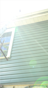 green siding