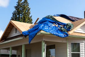 tarping roof