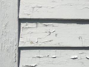 white paint peeling