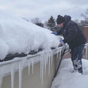 Ice dams in Virginia