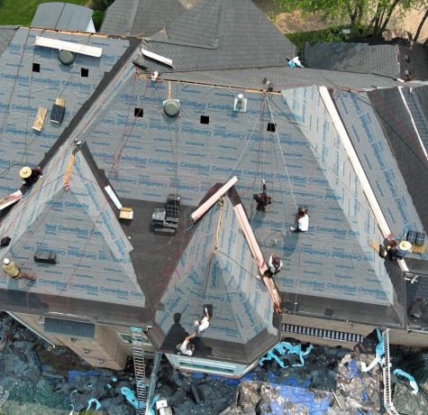 Roof replacement day