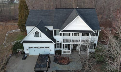 black asphalt gaf roof